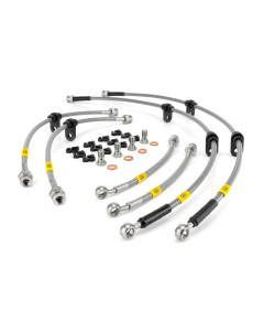 BMW X1 E84 All Engines (only for models with 1 circlip locator per front hose) 2009-2015 Brake Lines HEL Stainless Steel Braided