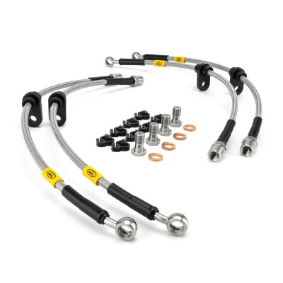 Renault Clio III All Models excluding RS 2005- Brake Lines HEL Stainless Steel Braided